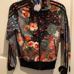Adidas floral jacket